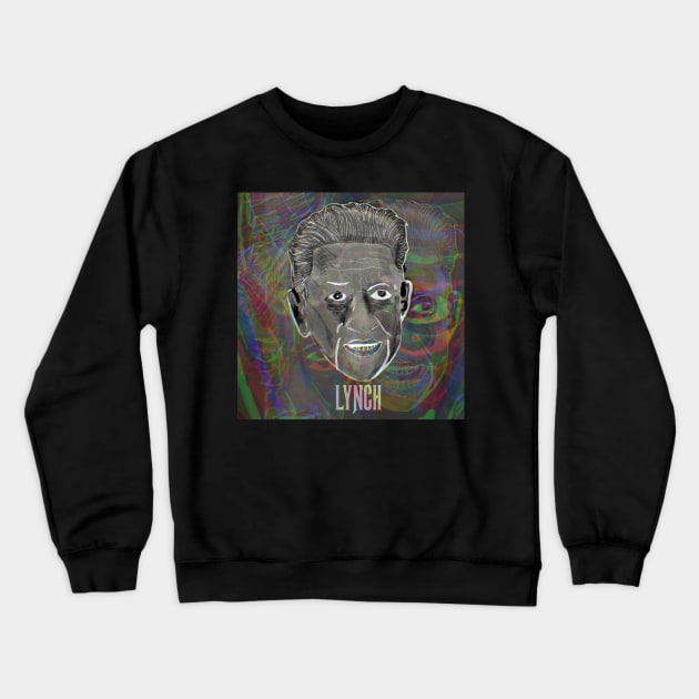 David Lynch Crewneck Sweatshirt by TL Bugg